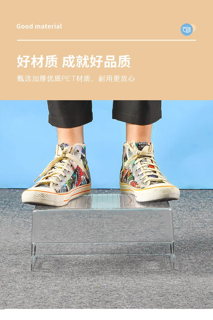 书本收纳盒学生书桌绘本书籍整理箱办公桌面透明亚克力文件储物筐详情7