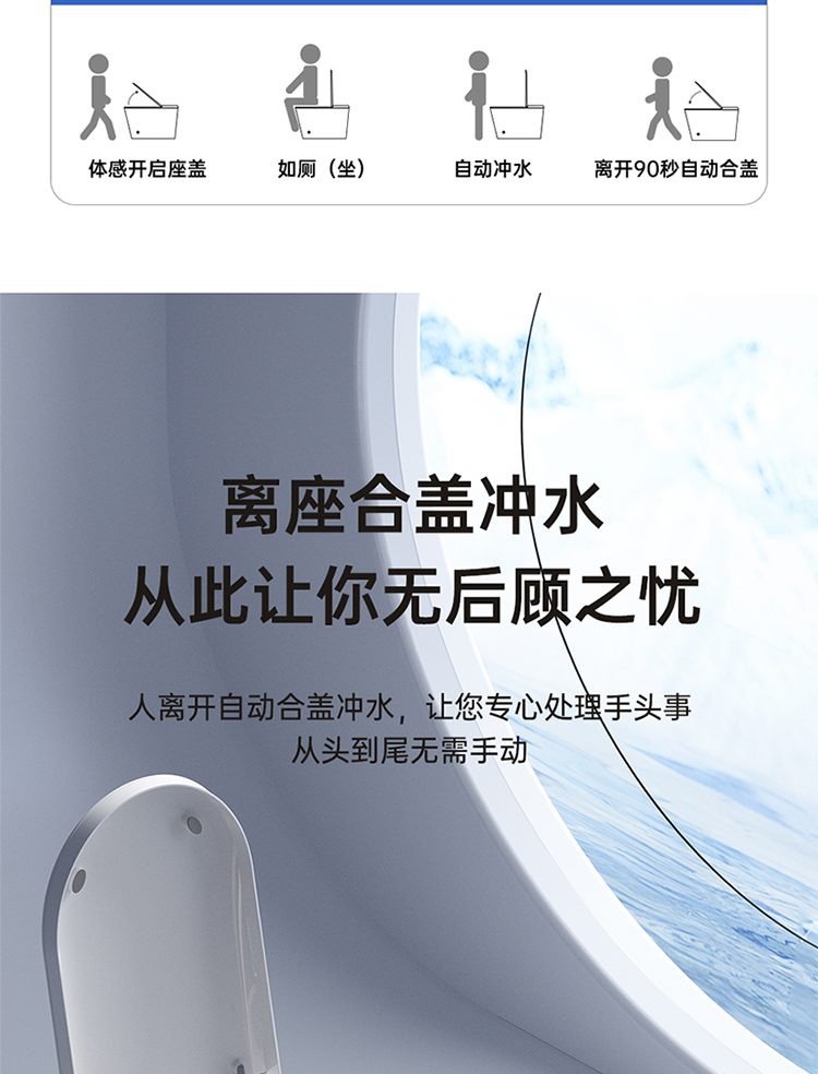 新加坡150mm/100mm/50mm坑距智能马桶定制澳州日本台湾适用坐便器详情18