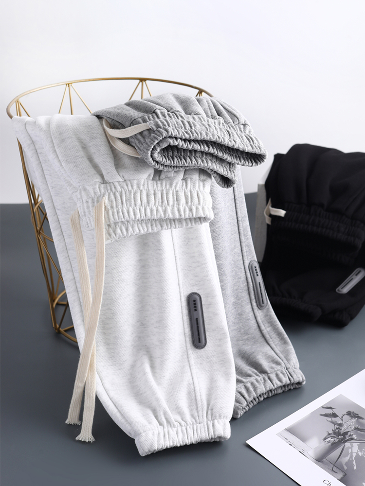 The design sense of the 2022 spring and autumn new style casual tight-fitting sweatpants in Korean grey petite sportswear pants for women in summer is slim Item Picture