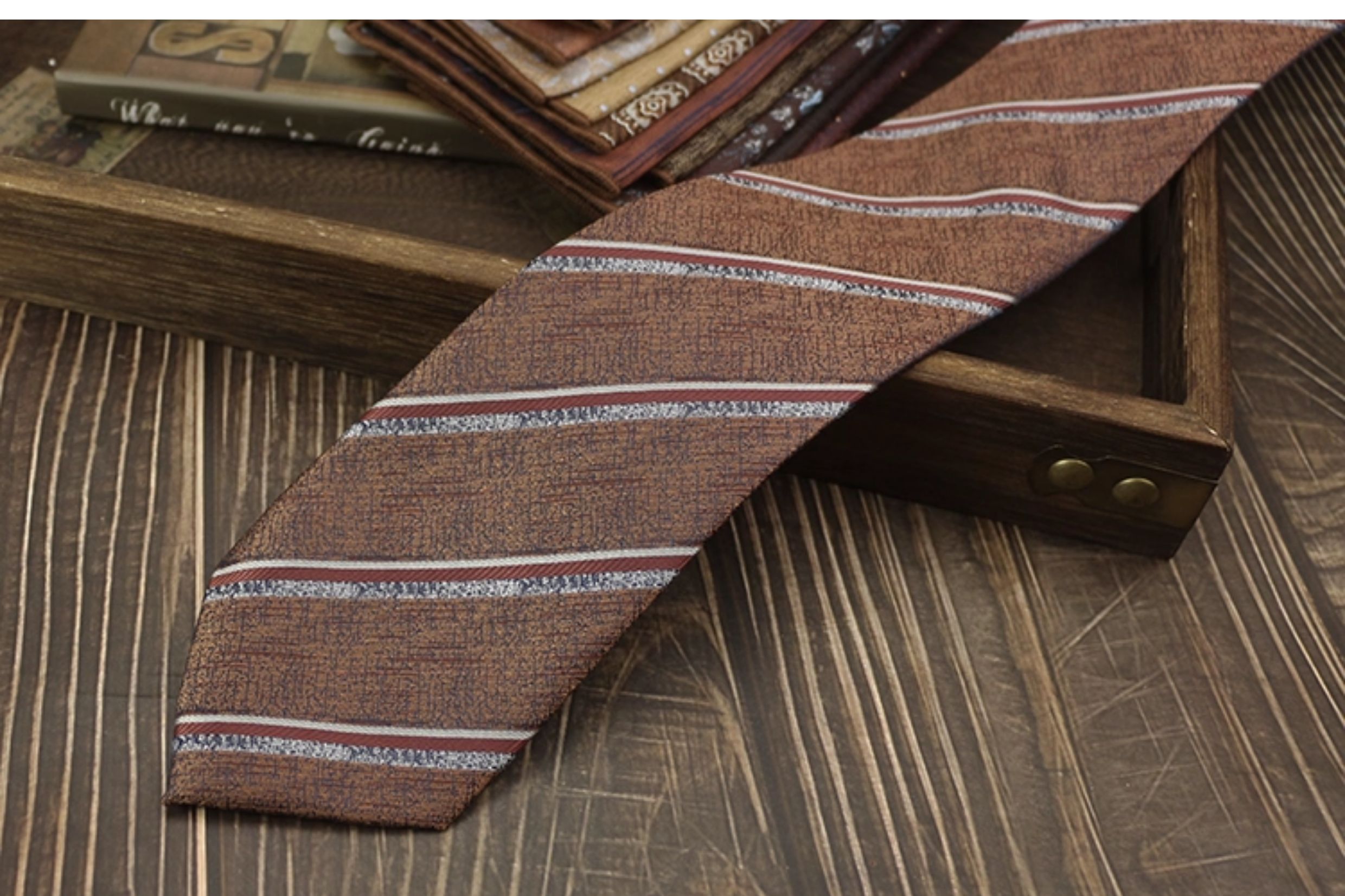 男士领带复古手打英伦风高级领口商务西装结婚新郎婚礼涤丝高档详情18