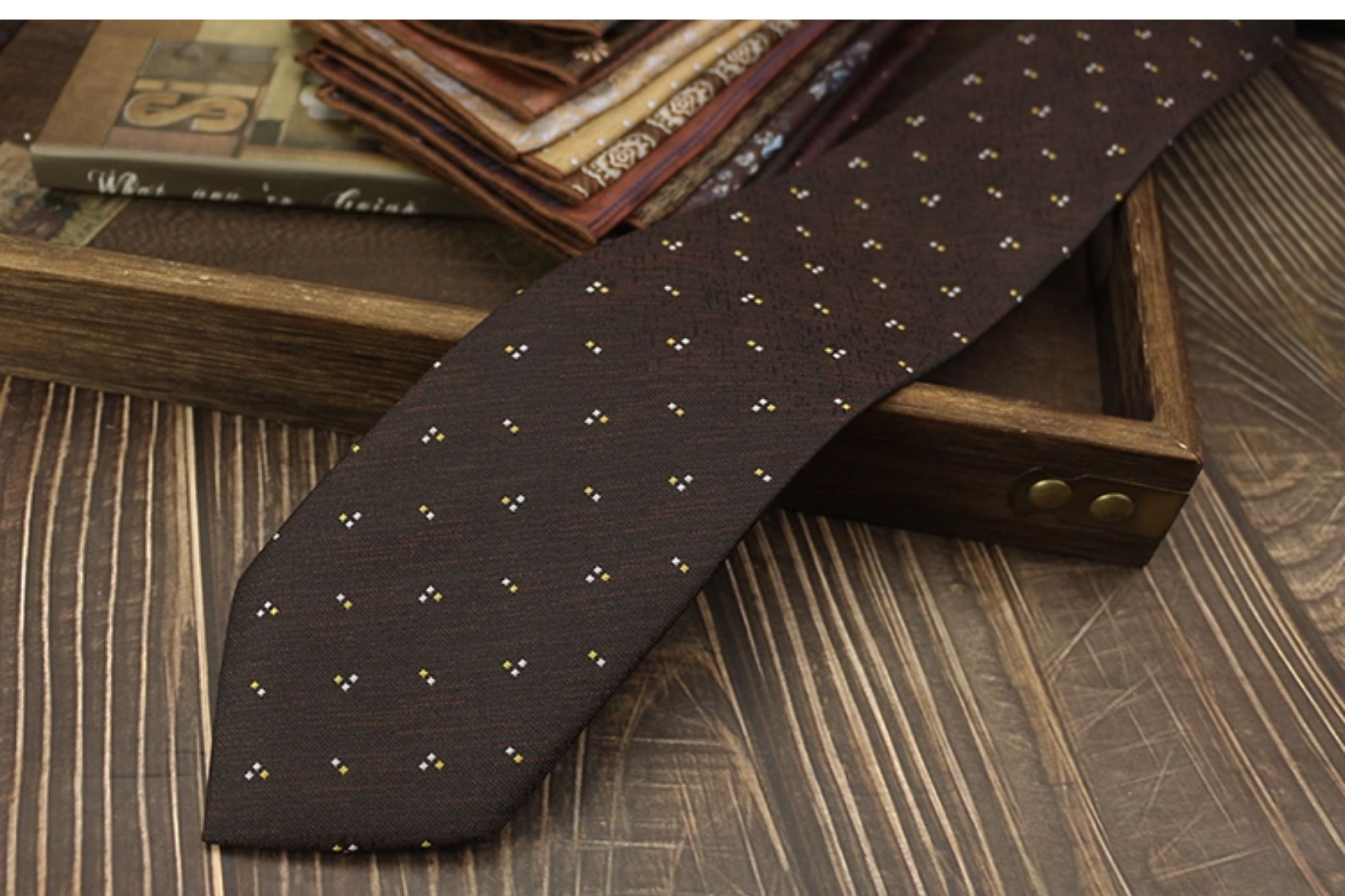 男士领带复古手打英伦风高级领口商务西装结婚新郎婚礼涤丝高档详情24