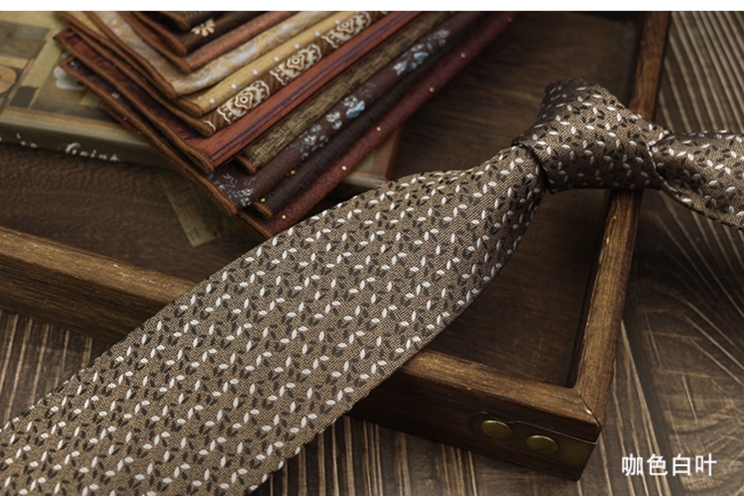 男士领带复古手打英伦风高级领口商务西装结婚新郎婚礼涤丝高档详情21