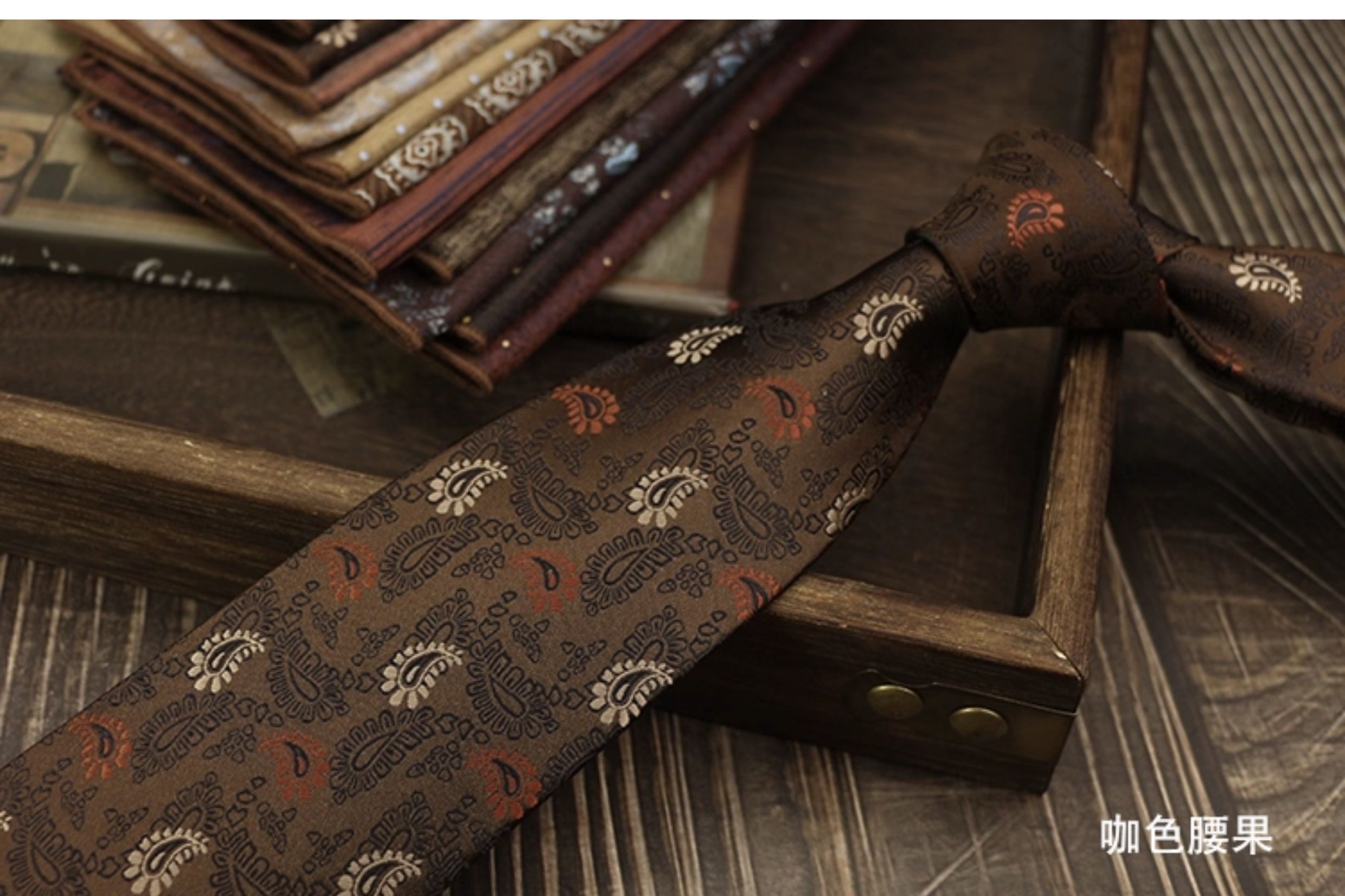 男士领带复古手打英伦风高级领口商务西装结婚新郎婚礼涤丝高档详情19