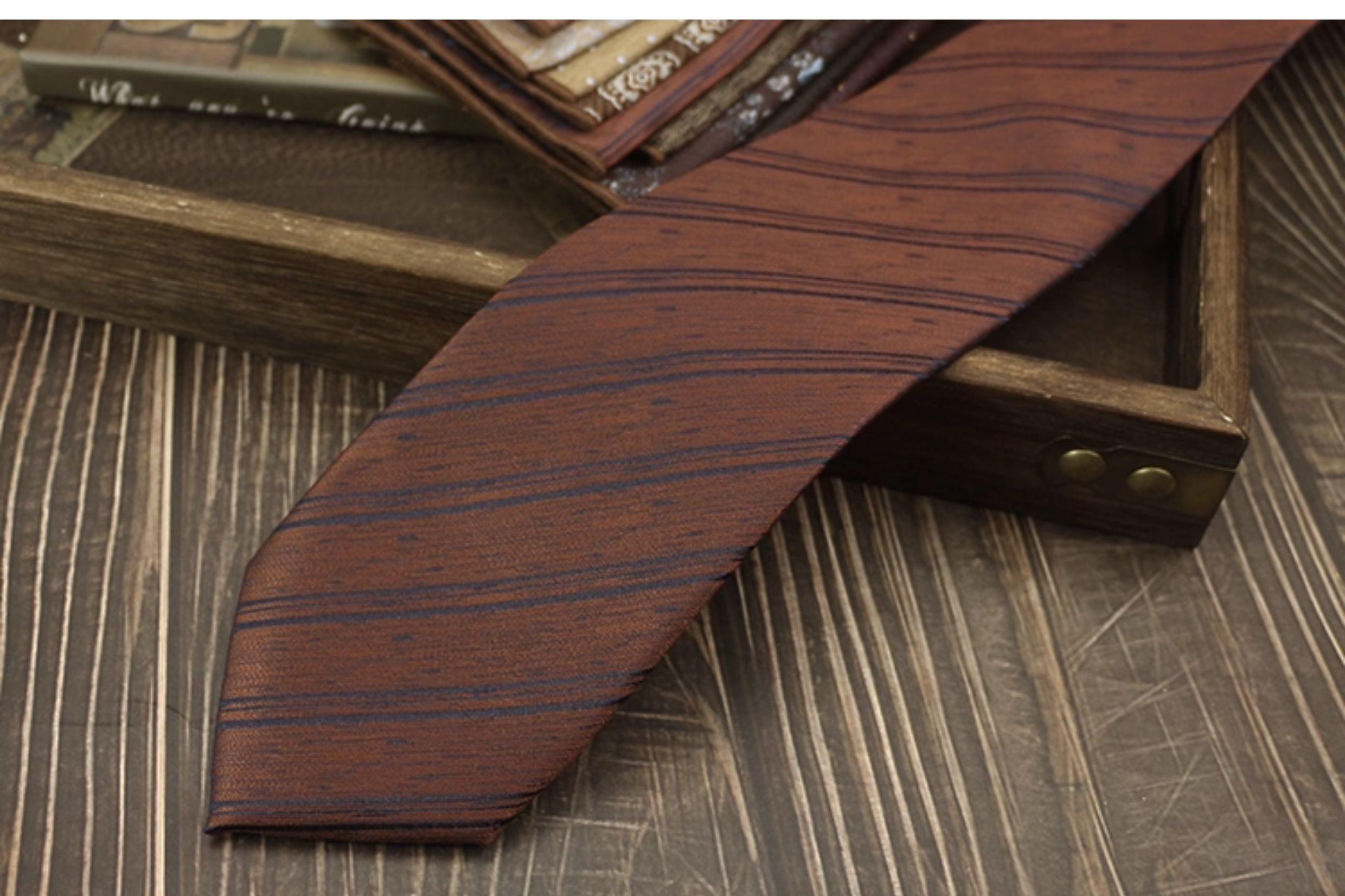 男士领带复古手打英伦风高级领口商务西装结婚新郎婚礼涤丝高档详情30