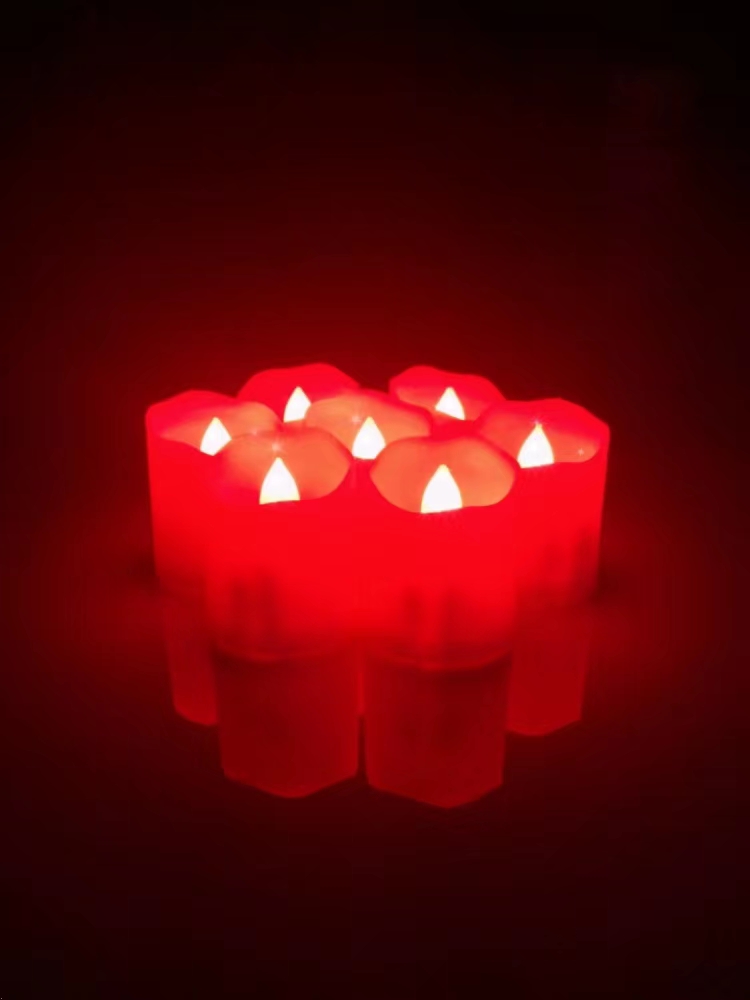 USB charging electronic candle lamp, seven-color remote control atmosphere decorative lamp, Big Dipper Seven Stars Buddha offering butter lamp, eternal lamp Application Scenario