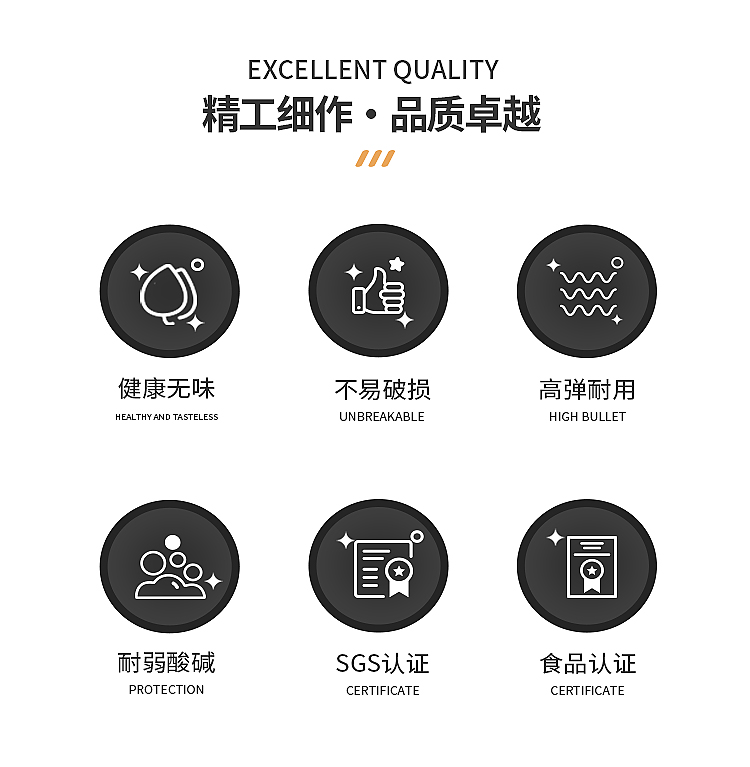 9寸100个一次性丁腈手套无粉家用清洁手套厨房园艺美容指甲手套详情2