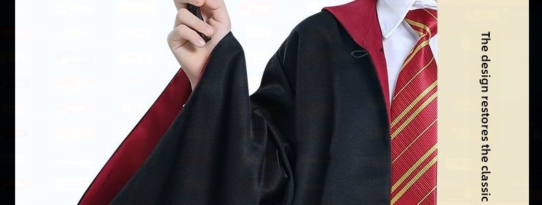哈利波特cos服装魔法袍格兰芬多赫敏学院套装万圣节衣服披风斗篷详情35