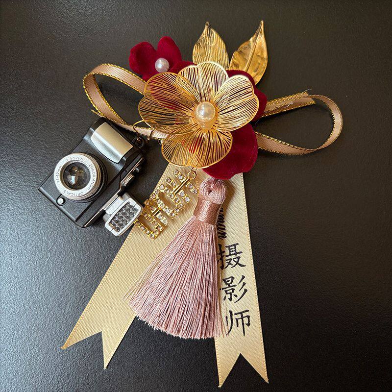四大金刚胸花化妆师摄影师婚礼工作人员胸针结婚襟花小惊喜伴手礼详情10