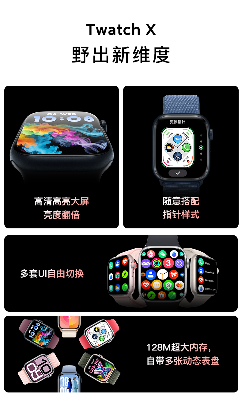 华强北2025新款watchS11智能手表微信回复S10心率血氧运动蓝牙手详情13