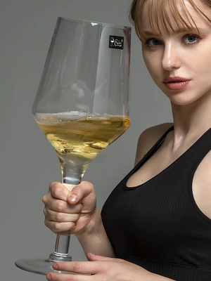 Recommend idyllic crystal quality super size giant hero cup beer right Angle wine glass thickening creative thumbnail