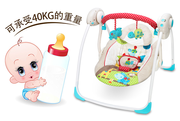 多功能音乐电动秋千椅可携式可折叠婴儿安抚摇摇椅智能婴幼儿摇床详情34