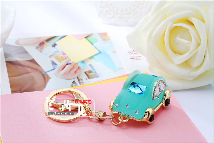 合金模型汽车钥匙扣女可爱创意韩版包挂件金属钥匙链圈小礼品批发详情48