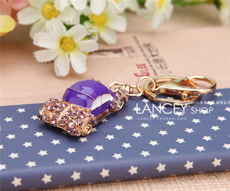 合金模型汽车钥匙扣女可爱创意韩版包挂件金属钥匙链圈小礼品批发详情41