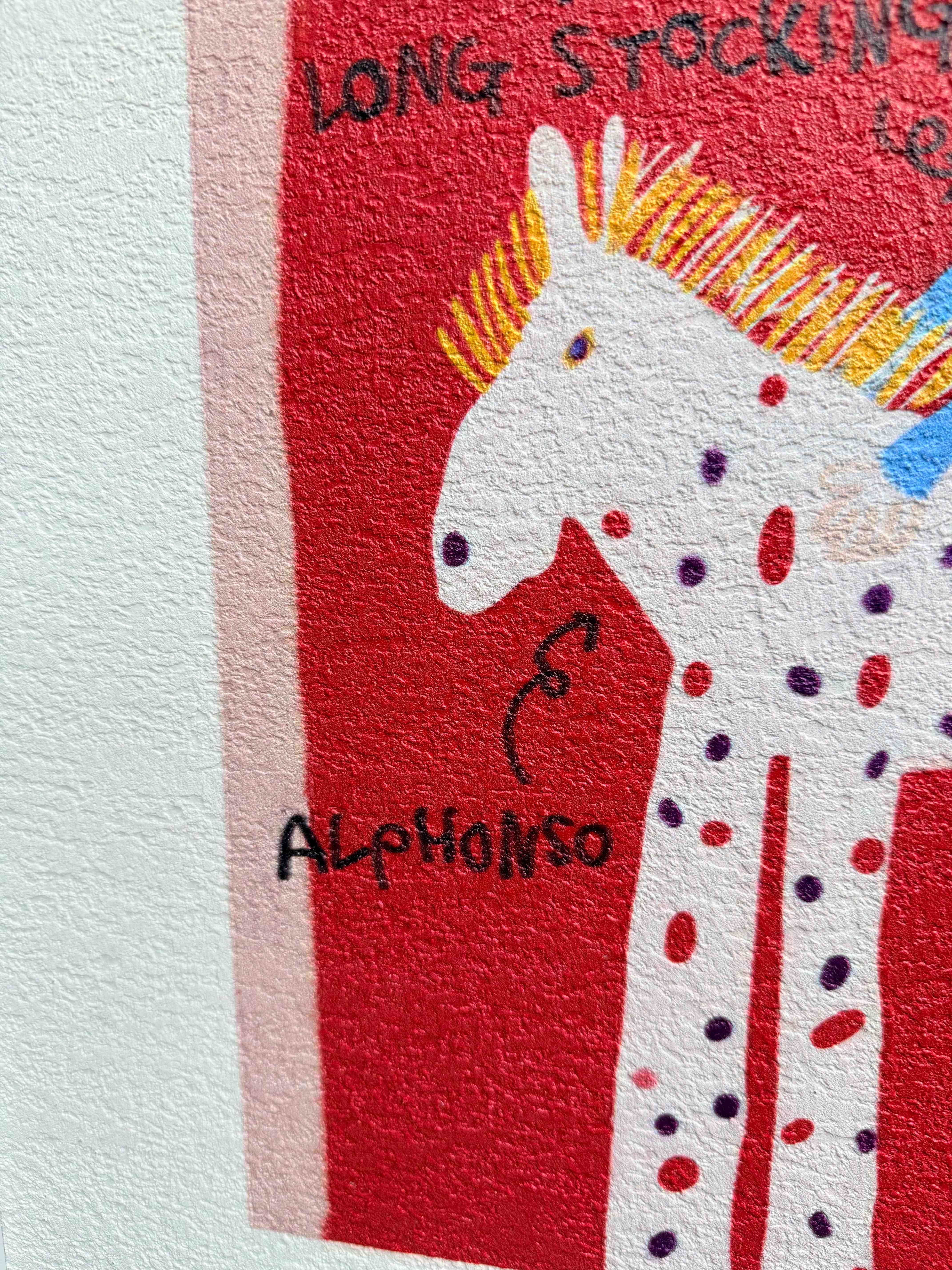 抽象多巴胺骑马女孩卧室装饰画 画饭厅卧室挂画 画D031小众装饰画 画5050详情6