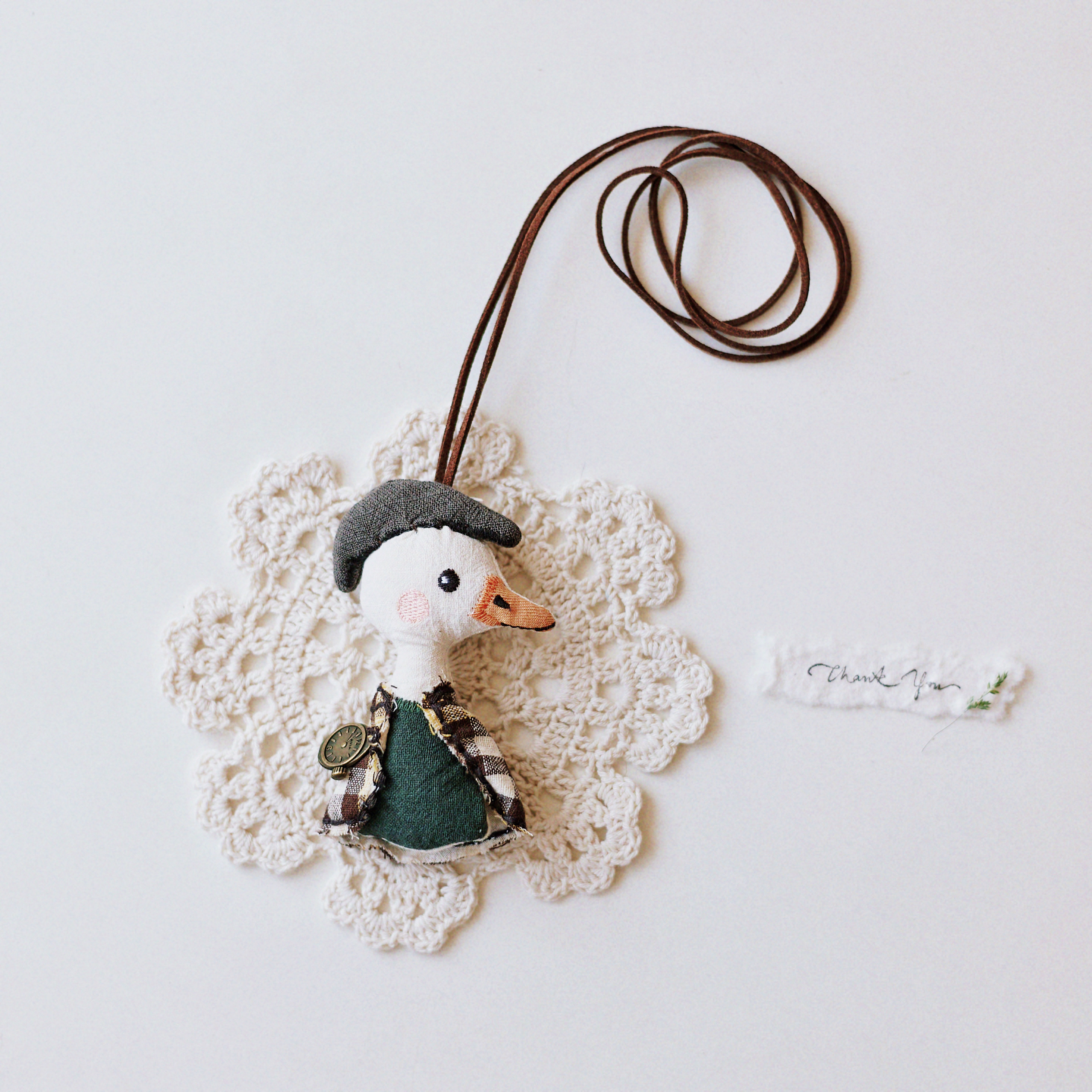 森系布艺项炼 小清新可爱减龄女长款挂脖配饰 小动物覆古挂绳装饰新飞塑胶详情4