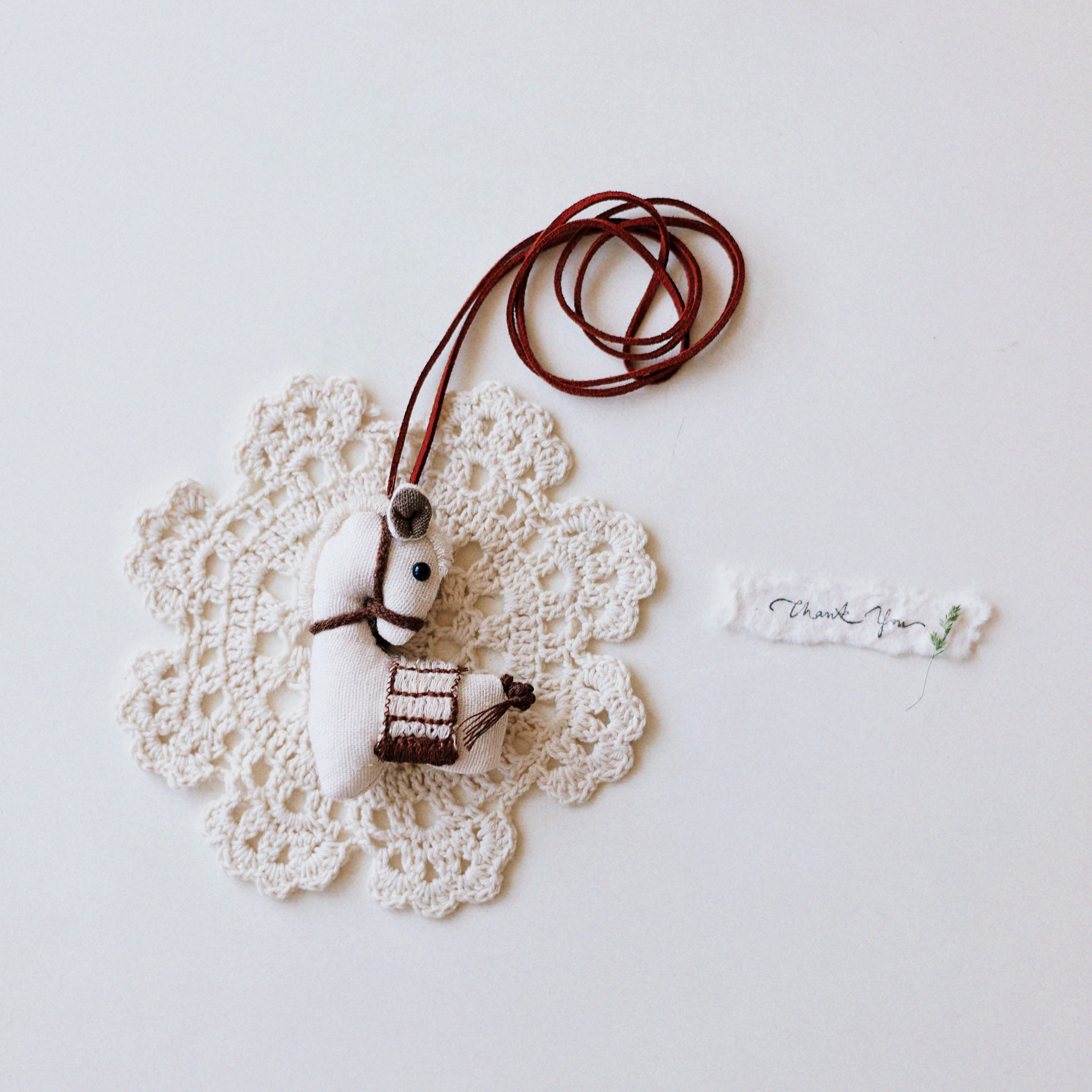 森系布艺项炼 小清新可爱减龄女长款挂脖配饰 小动物覆古挂绳装饰新飞塑胶详情5