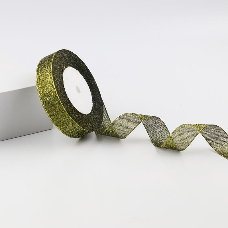 2cm彩葱带礼品盒包装金银葱带缎带圣诞蛋糕装饰彩带丝带详情6