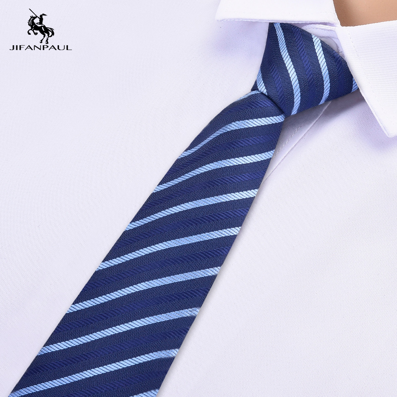 黑色领带男免打结拉式职业正装商务新郎结婚学生懒人易拉得蓝色详情15