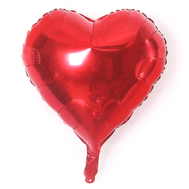 10寸18寸爱心形桃心铝膜铝箔气球生日派对浪漫结婚婚房装饰布置详情9
