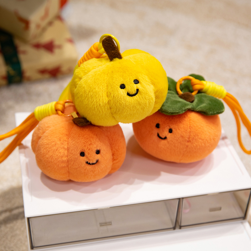 Plush pendants, simulated fruit dolls, cute smiling tomatoes, plush toy bags, hanging decorations, creative toys wholesale pic 7