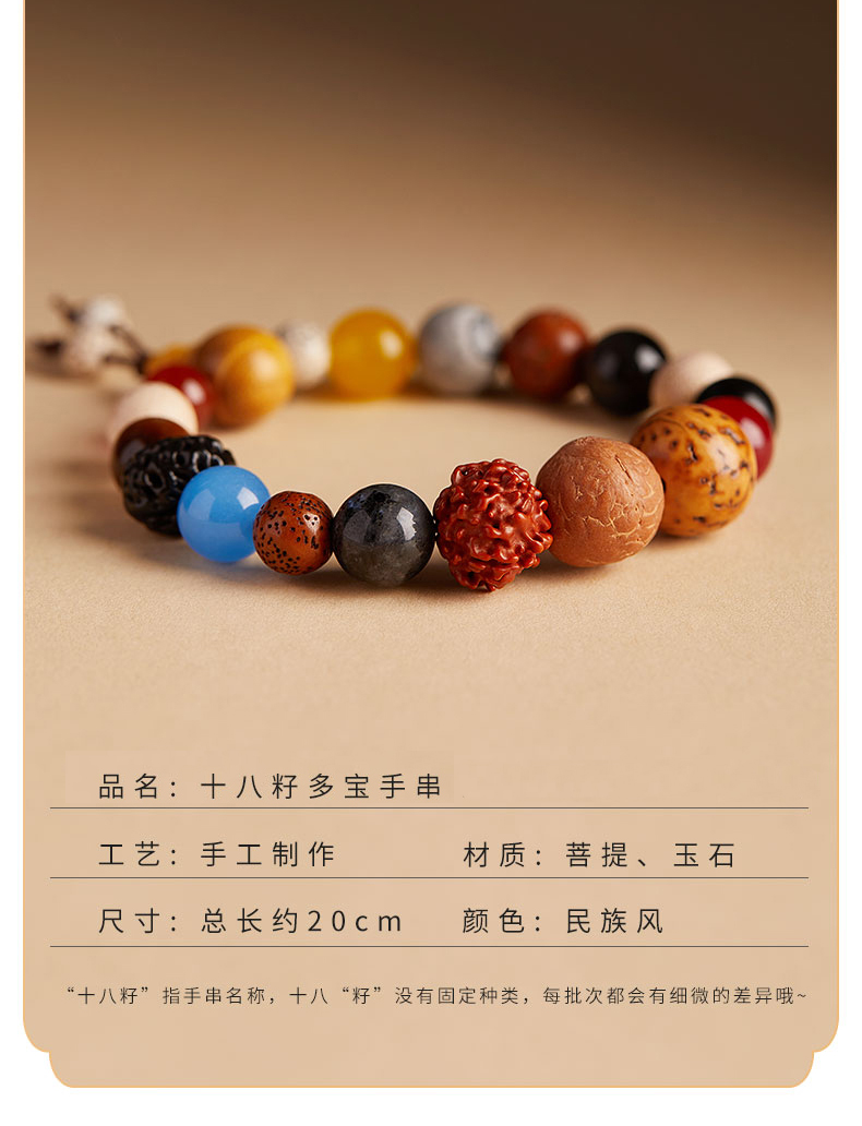 杭州菩提十八籽手串18籽天然多宝正品手链男女符平安佛珠文玩详情10