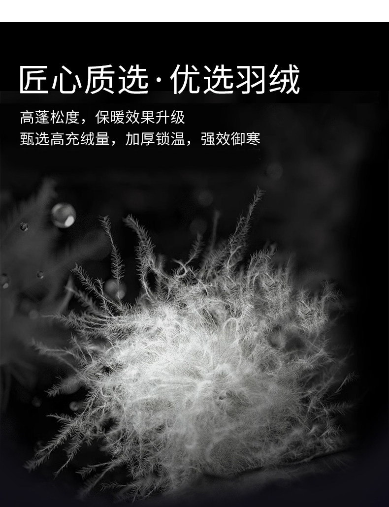 正品羽绒服男中长款2025冬季新款时尚显瘦加厚保暖白鸭绒连帽外套详情4