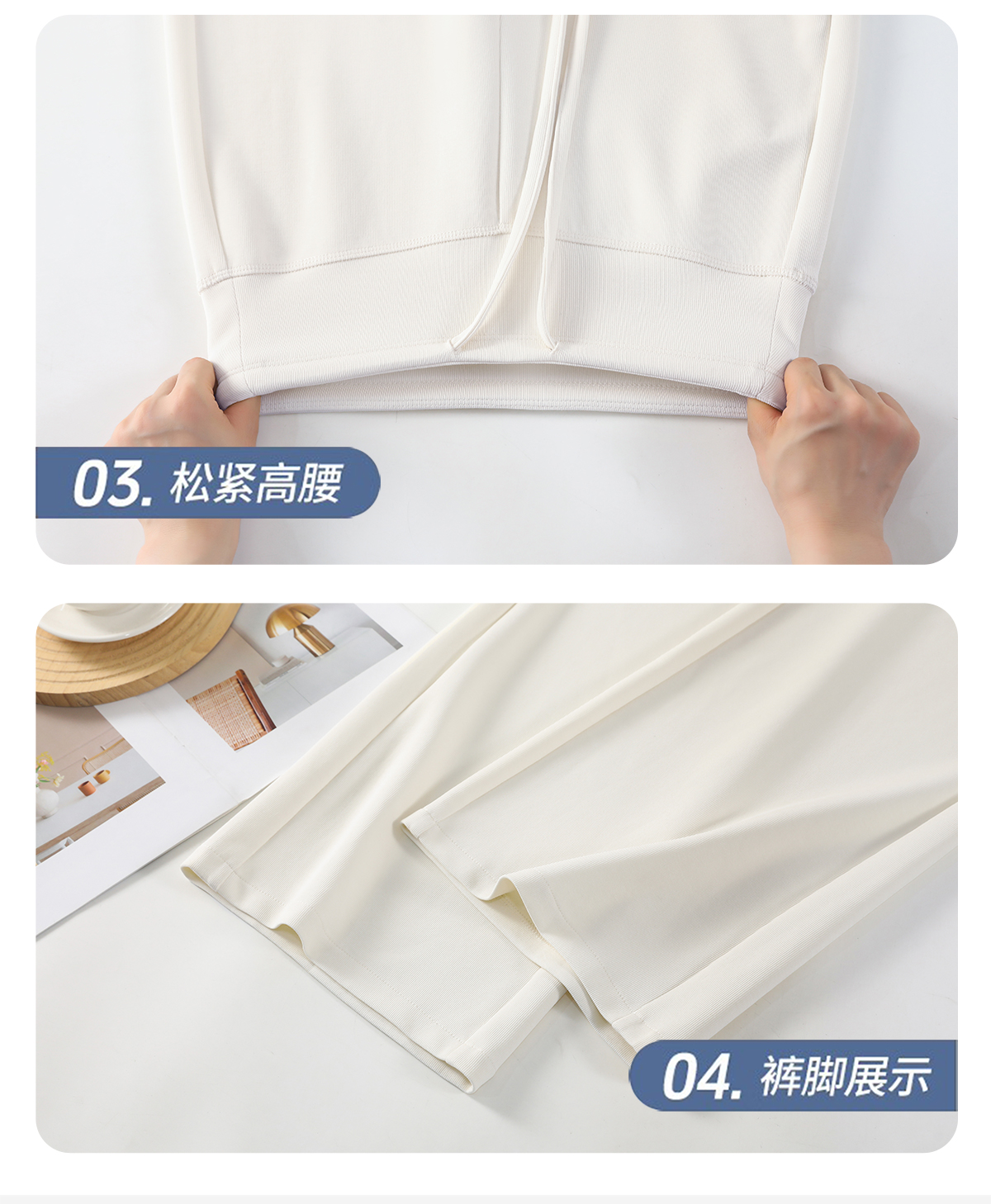 高级感秋冬阔腿裤垂感宽松慵懒风加绒瑜伽裤高腰直筒云朵软糖裤运动户外涉水垂钓用品详情23