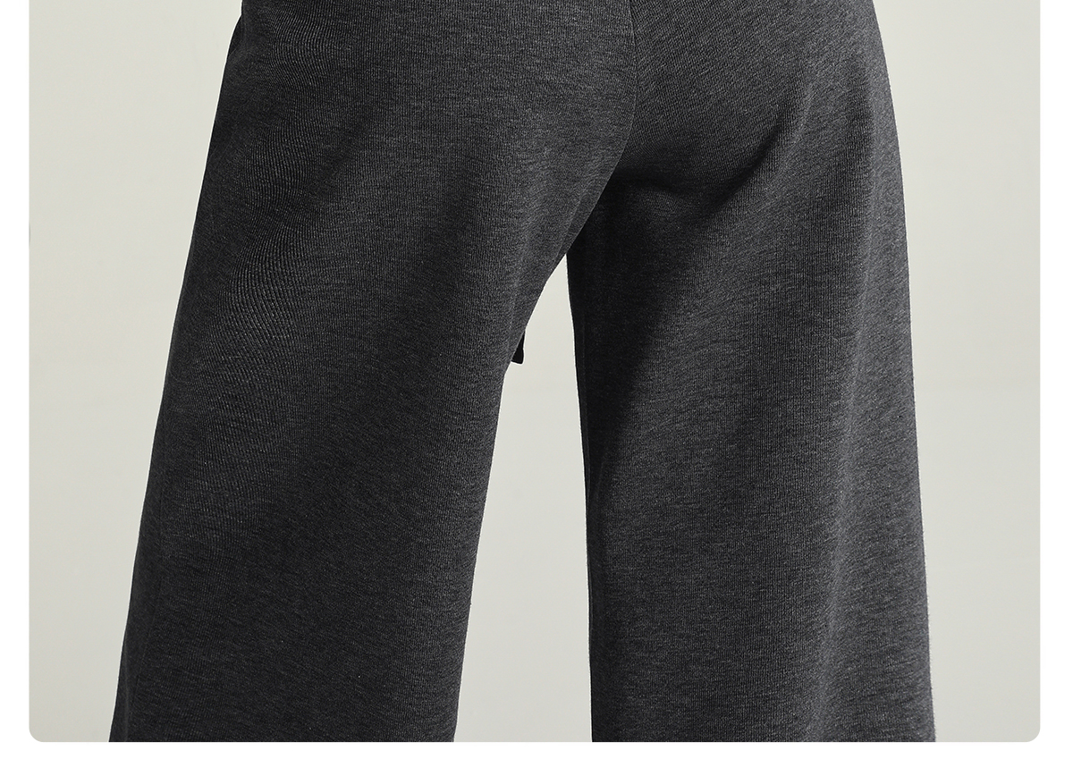 高级感秋冬阔腿裤垂感宽松慵懒风加绒瑜伽裤高腰直筒云朵软糖裤运动户外涉水垂钓用品详情14