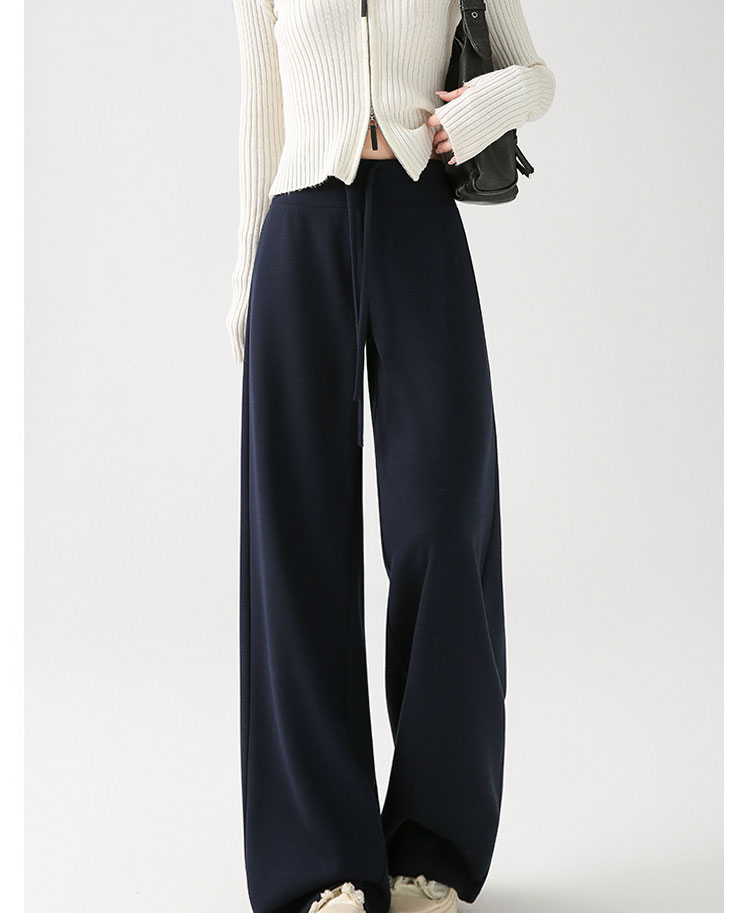 高级感秋冬阔腿裤垂感宽松慵懒风加绒瑜伽裤高腰直筒云朵软糖裤运动户外涉水垂钓用品详情41