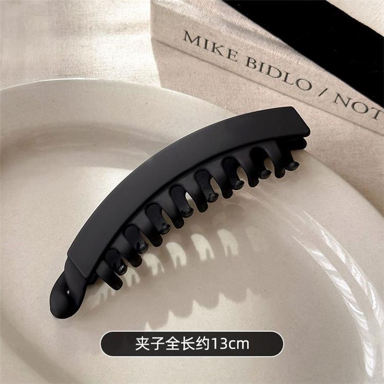 大号发量多扭扭香蕉夹竖莫兰迪发根发夹女复古高马尾固定抓头饰详情15