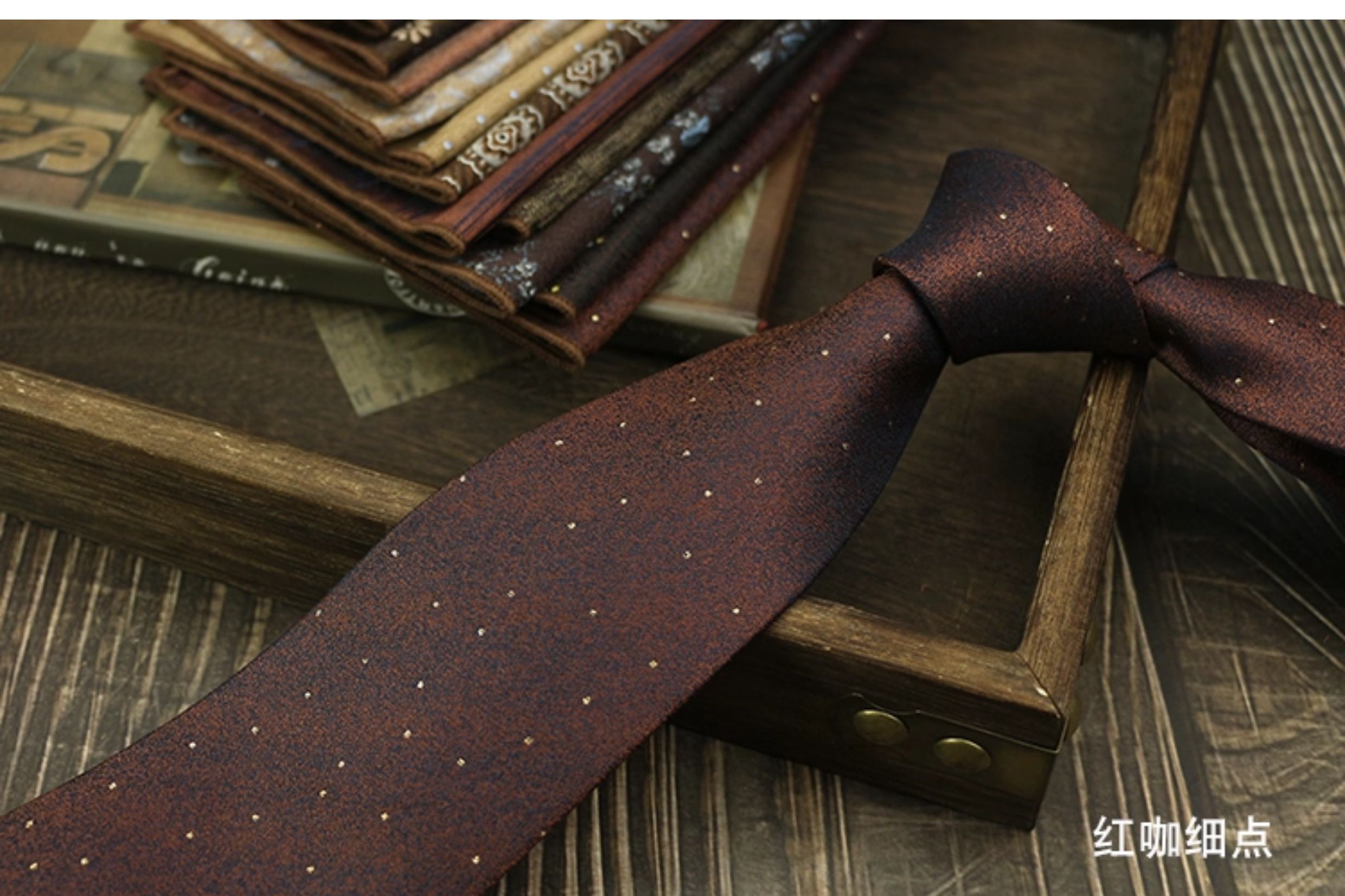 男士领带复古手打英伦风高级领口商务西装结婚新郎婚礼涤丝高档详情15