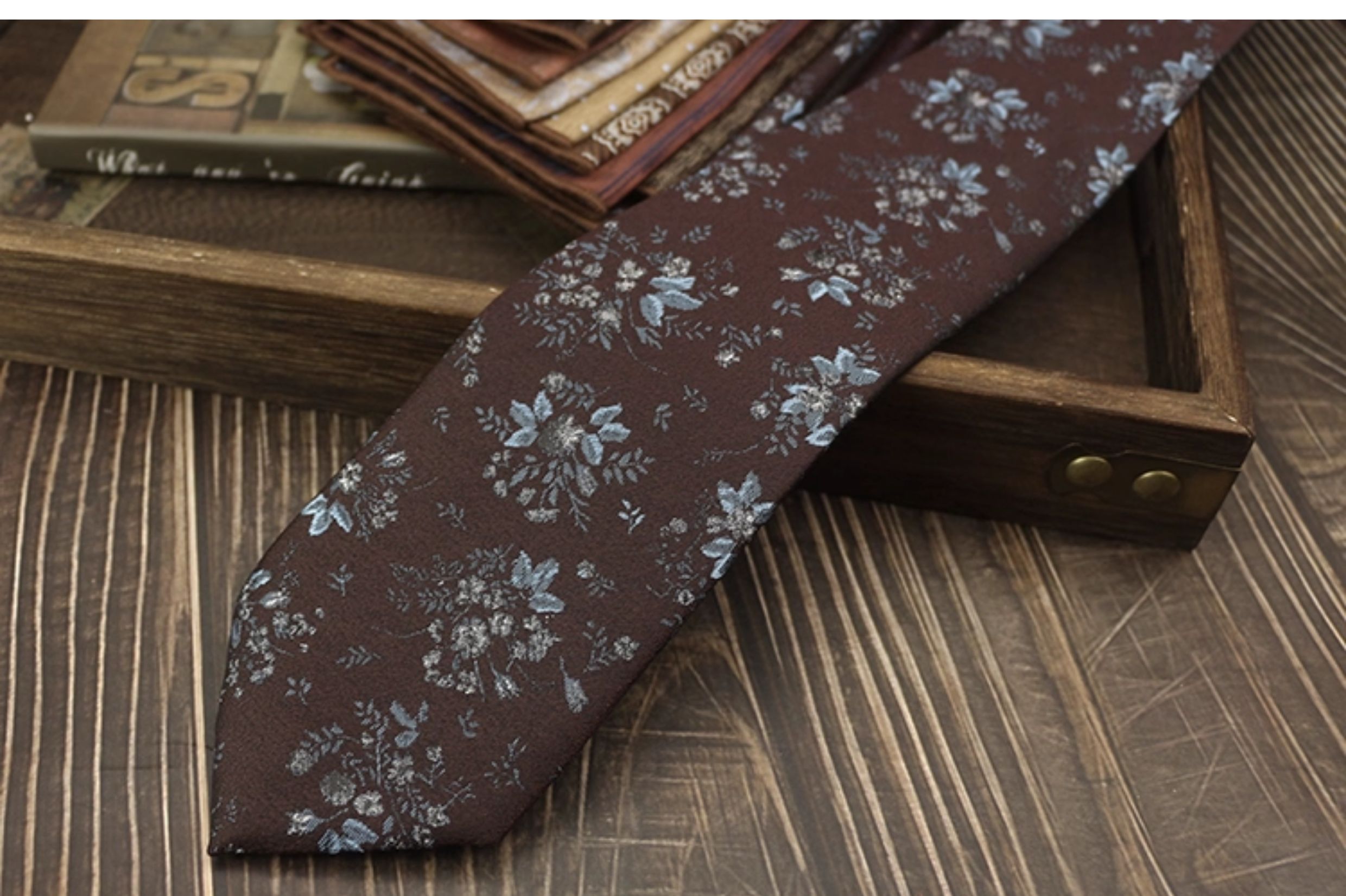 男士领带复古手打英伦风高级领口商务西装结婚新郎婚礼涤丝高档详情28