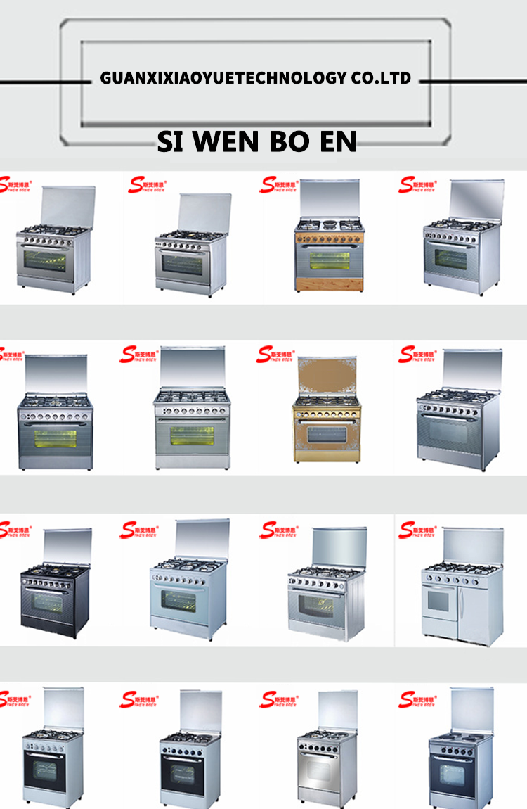 Export European-style stoves, vertical multi-hole gas stoves, three-gas and one-electricity stainless steel mechanical integrated oven stoves pic 14