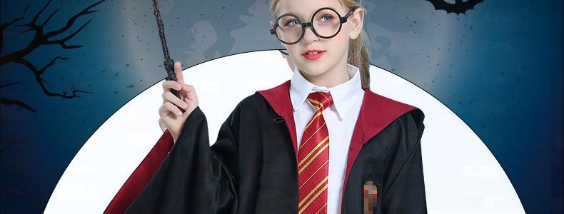 哈利波特cos服装魔法袍格兰芬多赫敏学院套装万圣节衣服披风斗篷详情20