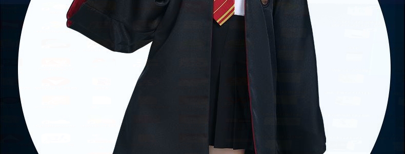 哈利波特cos服装魔法袍格兰芬多赫敏学院套装万圣节衣服披风斗篷详情21