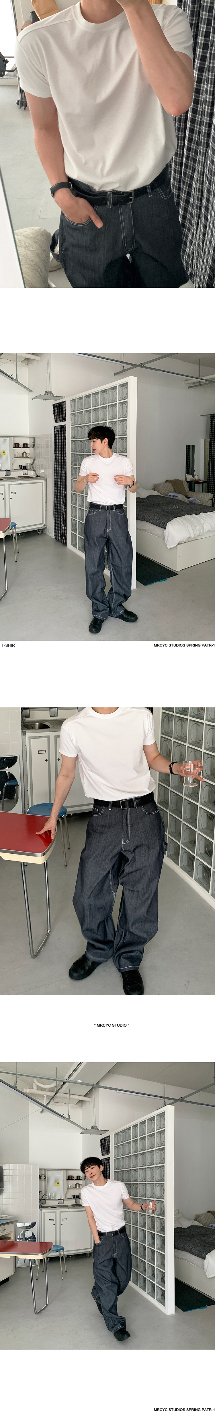 MYQ简约休闲短袖T恤男士夏季宽松圆领半袖韩版潮流Cleanfit穿搭详情6