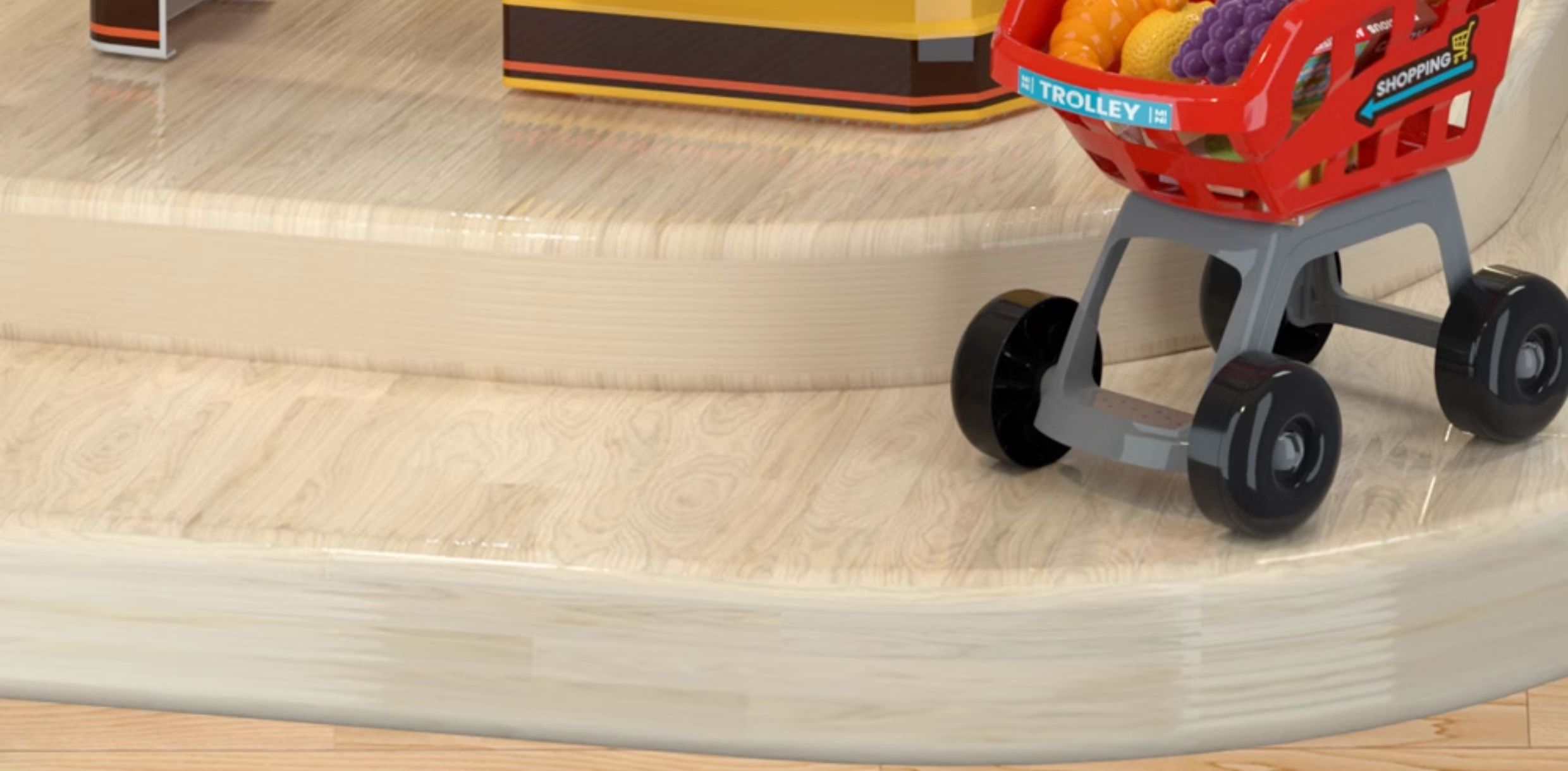 德国儿童收款机玩具人工购物玩屋超市3-6教育收银自动售货机详情2