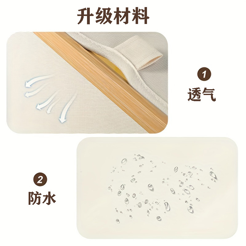 日式卧室化妆室脏衣篮含内袋可折叠脏衣篓脏衣物收纳筐布艺超大号详情7