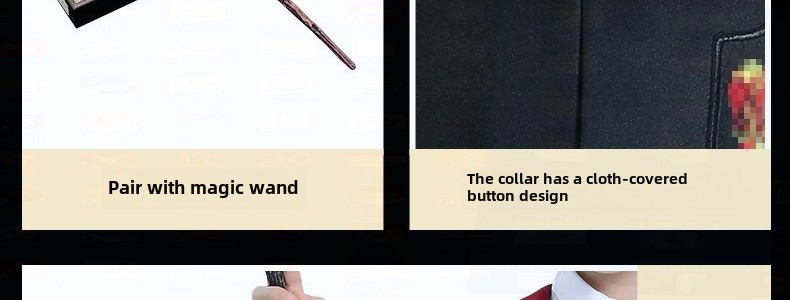 哈利波特cos服装魔法袍格兰芬多赫敏学院套装万圣节衣服披风斗篷详情34