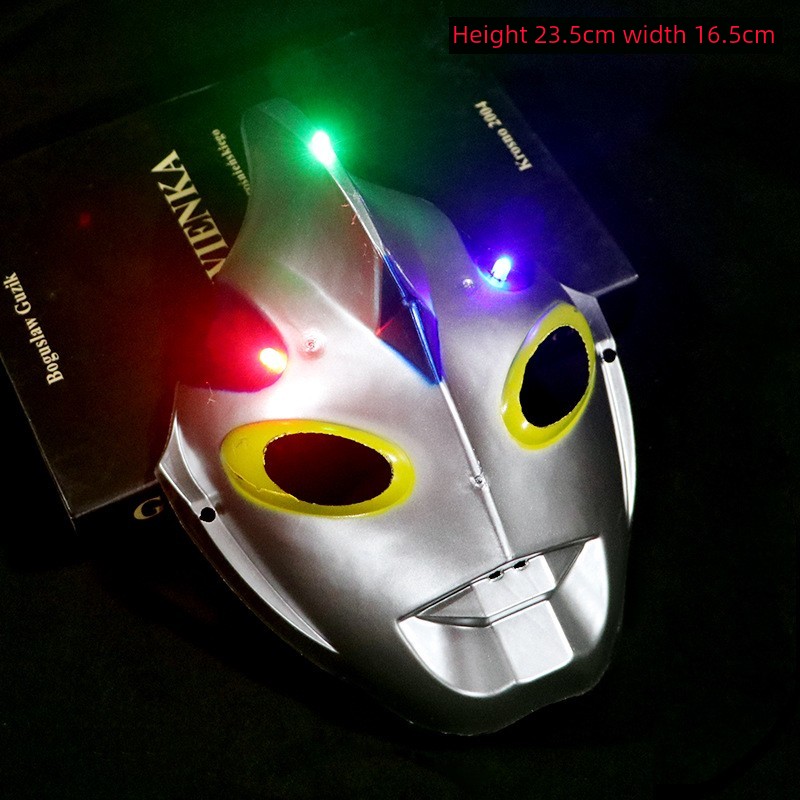 卡通动画表演儿童玩具男孩发光玩具西游表演面具美猴王详情4