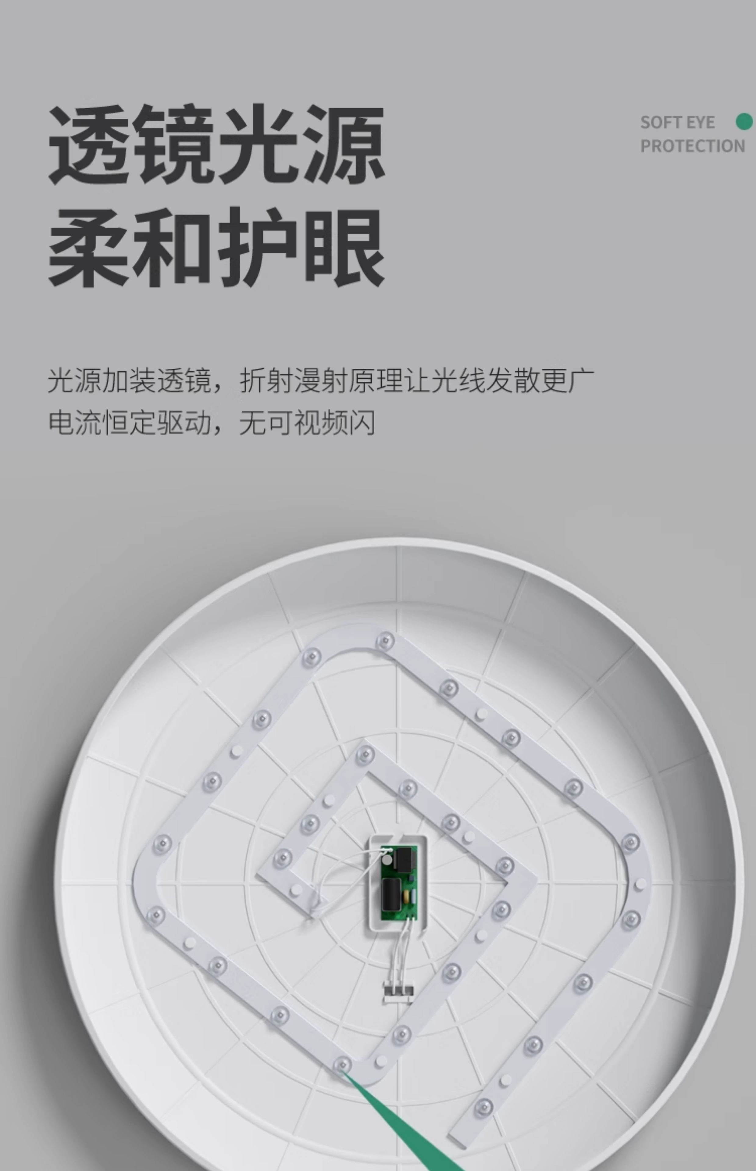 全光谱led三防吸顶灯超薄圆形卫生间浴室阳台卧室厨卫灯过道走廊详情21