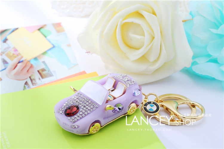 合金模型汽车钥匙扣女可爱创意韩版包挂件金属钥匙链圈小礼品批发详情44