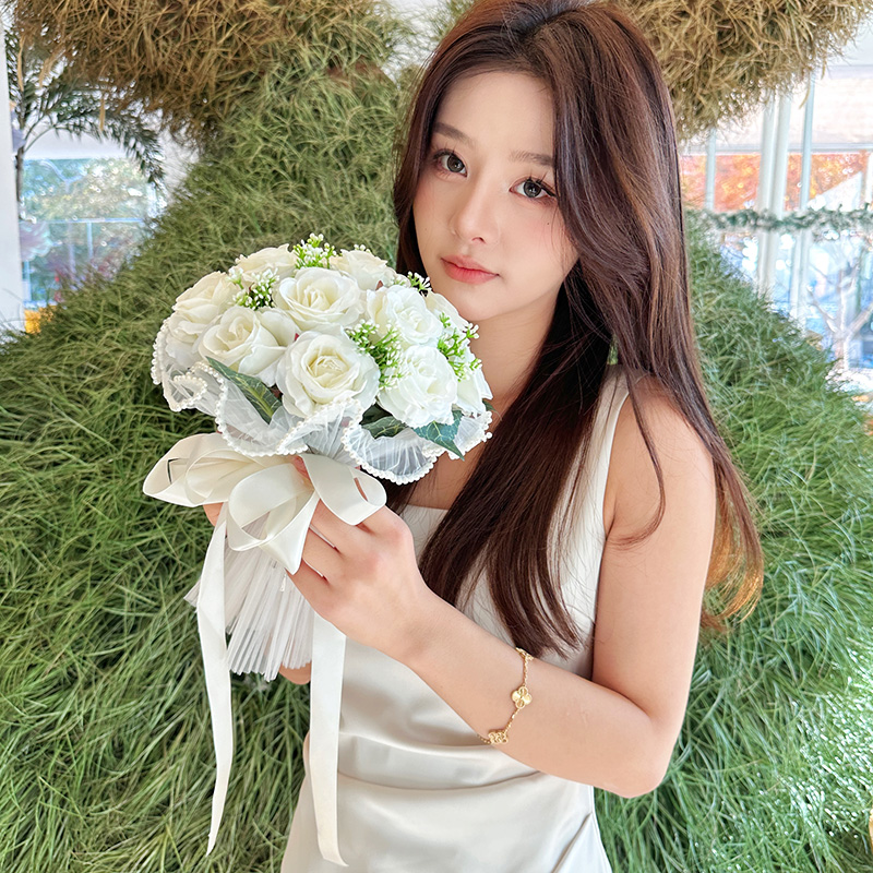 新婚领证登记结婚手捧花新娘高级感仿真干花婚纱婚礼当天拍照毕业详情30
