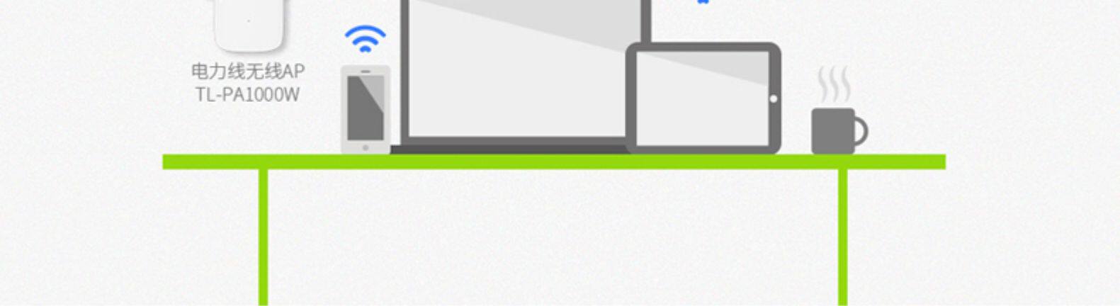 TP-LINK 有线无线电力猫一对 千兆子母路由器wifi套装iptv机顶盒P详情7