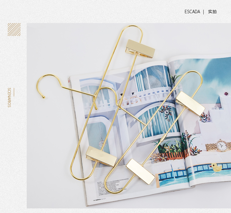 双线成人裤架儿童中大童裤夹家用晾晒服装店专用裤架子带夹子衣架详情10