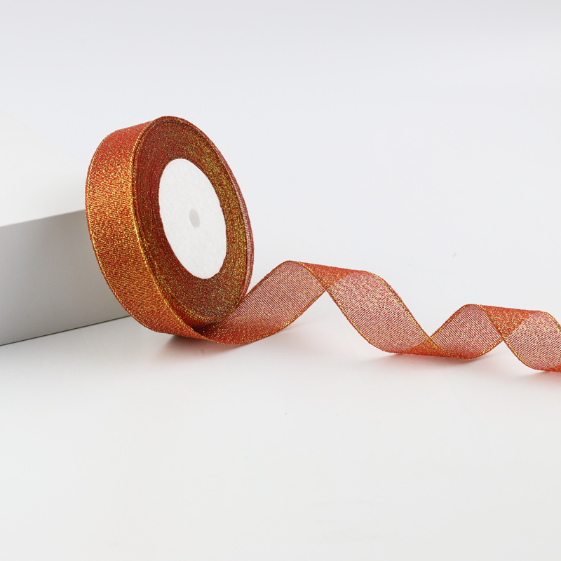 2cm彩葱带礼品盒包装金银葱带缎带圣诞蛋糕装饰彩带丝带详情4