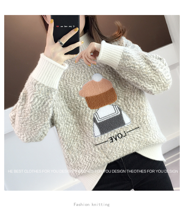 女大童2025年新款春秋冬款毛衣中大童初中学生宽松12-15岁女孩详情9