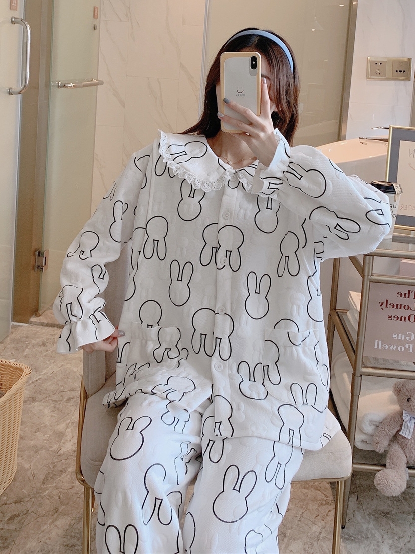 女士家居服实物图
