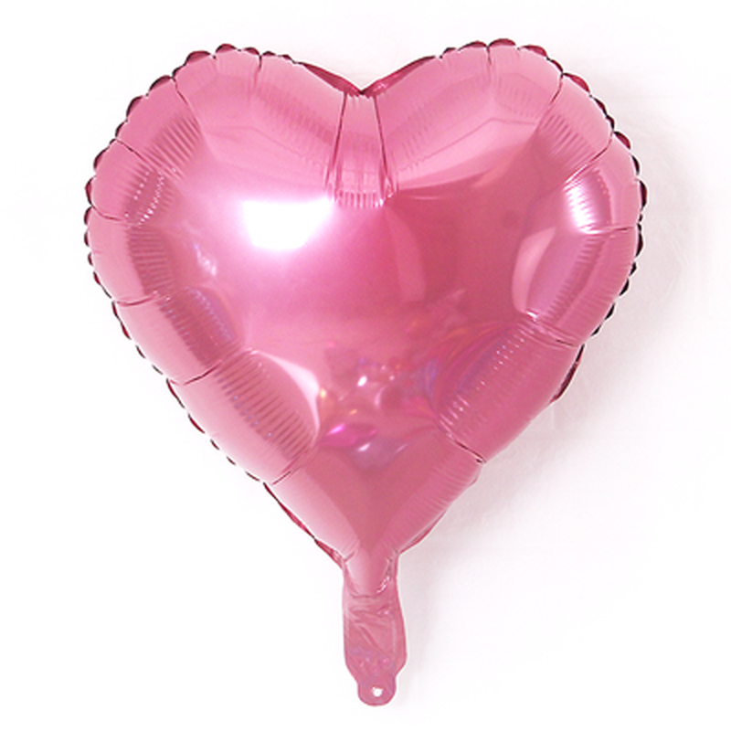 10寸18寸爱心形桃心铝膜铝箔气球生日派对浪漫结婚婚房装饰布置详情10