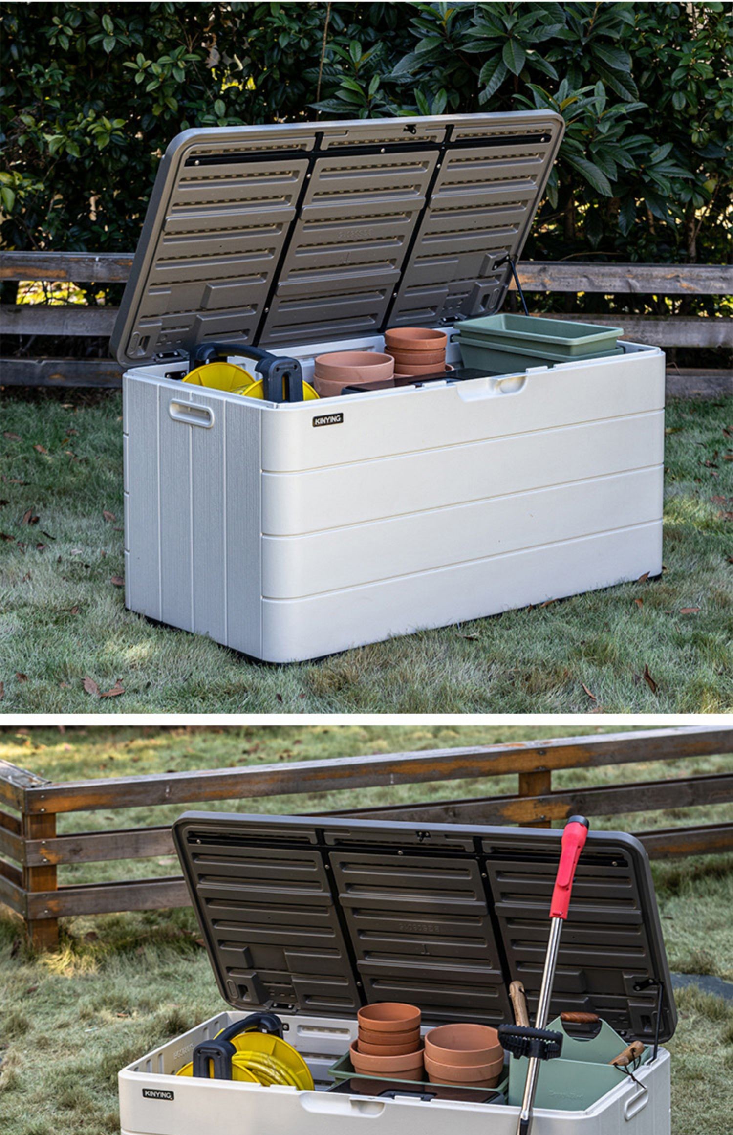 室外阳台储物柜防水防晒收纳工具柜家用杂物置物箱子庭院户外花园详情15